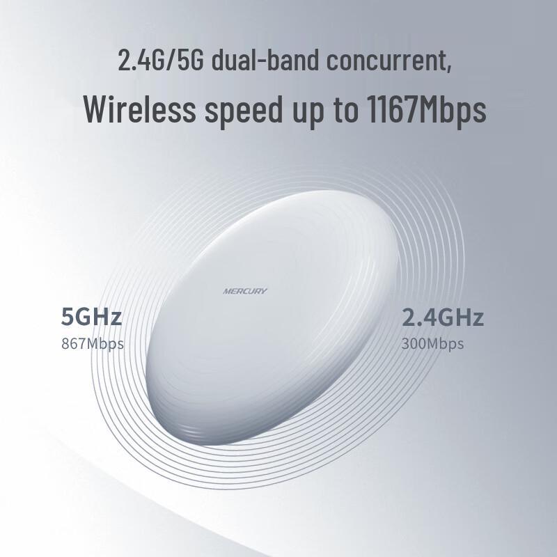 MERCURY Ceiling Mount Wi-Fi AP & Controller Systems (CN version)