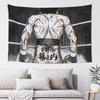 D Anime Boxing Tapestry Makunouchi Ippo Back Scene Black & White Wall Art