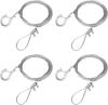 Set of 4 Anti-fall Wire Sling with Hook Adjustable Stainless Steel Wire Picture Rail