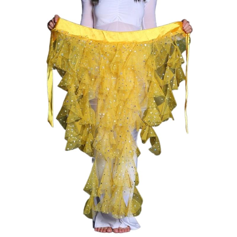

Belly Dance Wrap Belt Hip Skirt Stage Performances Props Waist Band Belly Dancer Hip Wrap Accessory for Yoga Classes