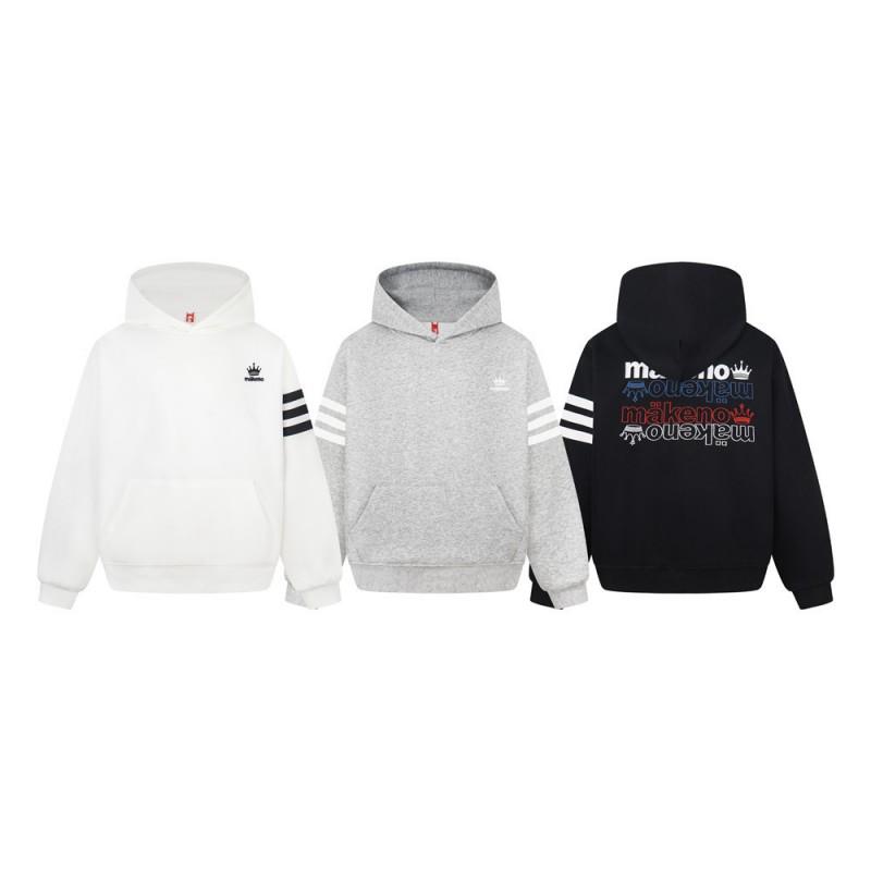 Mens Graphic Embroidery Hoodie Loose Fit Streetwear Sweatshirt Fall