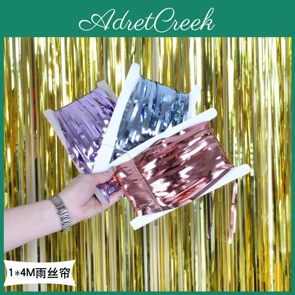 Chic 4 Meter Dazzling Rain Curtain For Striking Wedding And Holiday Backdrop Designs