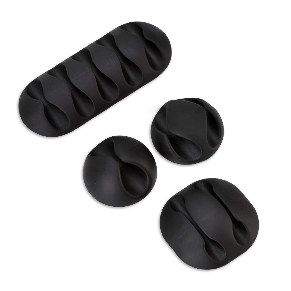 

10 шт. Универсальные офисные зажимы для кабелей Настольный держатель для шнуров Органайзер для кабелей