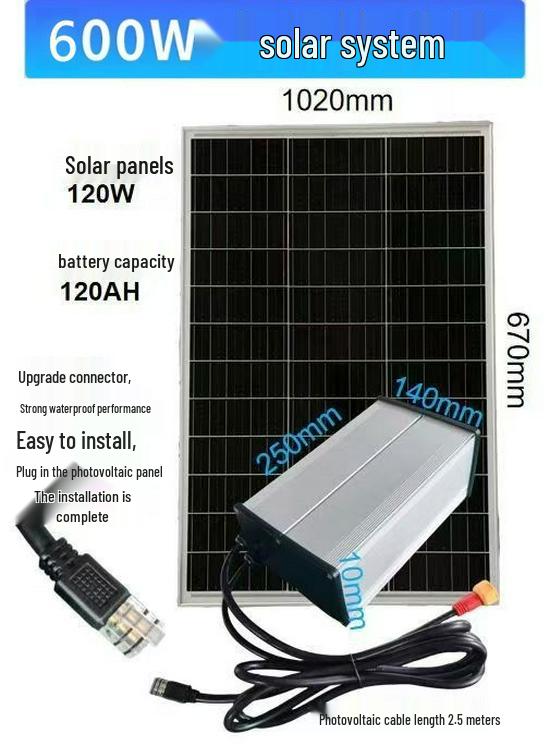 Solar LED Light System: 12V/24V/36V for Outdoor Signs & Strips