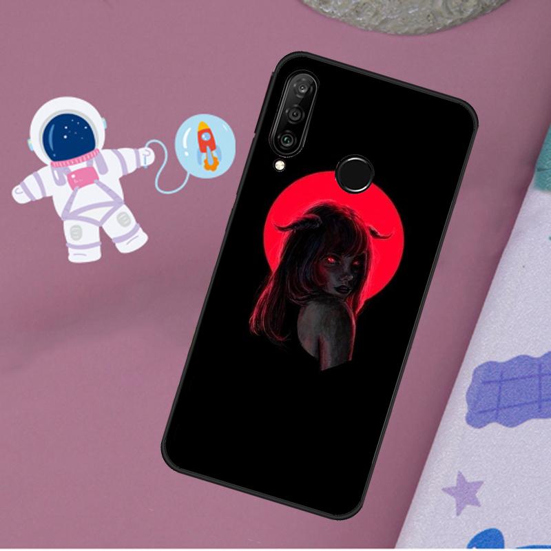 Aesthetic Devil Woman Bad Girl For Huawei Nova 11i 7i 8i 12i 12s Y73 Y70 Y90 Y60 Y72 Y61 Y91 9 10 SE P40 Lite P30 Pro Case