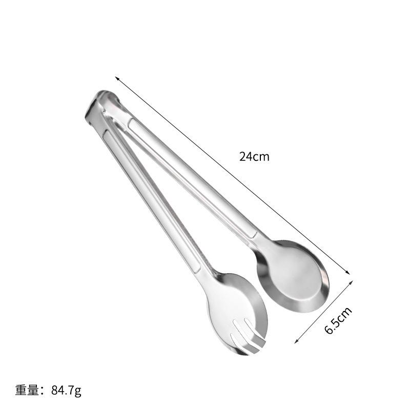 

Stainless Steel, Semi-circular, Full Circle, Self-service Western Restaurant, Food Clip, Kitchen Tool, Heat-resistant Bread Clip, Steak Clip 9 inch full round clip
