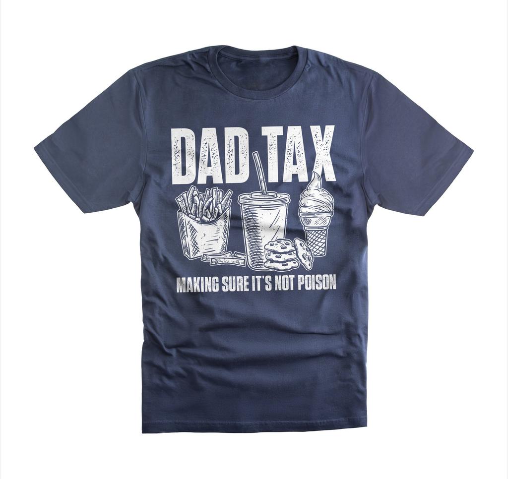 Dad Tax TShirt Fathers Day Gift Summer Mens Casual Shortsleeved Top Cotton Sportswear Harajuku Pullover Roundneck Tracksuit