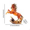 Resin Sleeping Deer And Caramel Horse Figurine Sculpture Tabletop Ornament Decorative Handicraft for