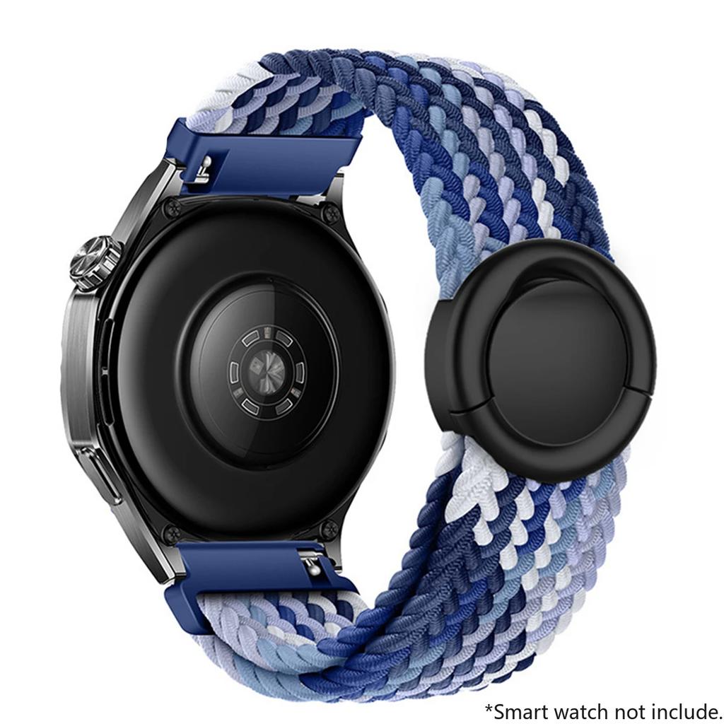18mm 20mm 22mm Pasek pętla z plecionego nylonu do Huawei Watch GT5/GT4 Pro Klamra spadochronowa Wygodny pasek do Samsung Watch 7 6 5 4
