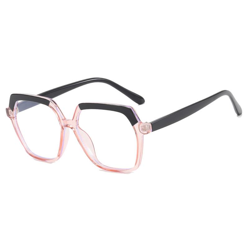 Eye Glasses Frame Fashion Casual Plain Glasses Anti Blue Light Retro Square Eyeglasses Without Degrees Colorful Frame Eyewear