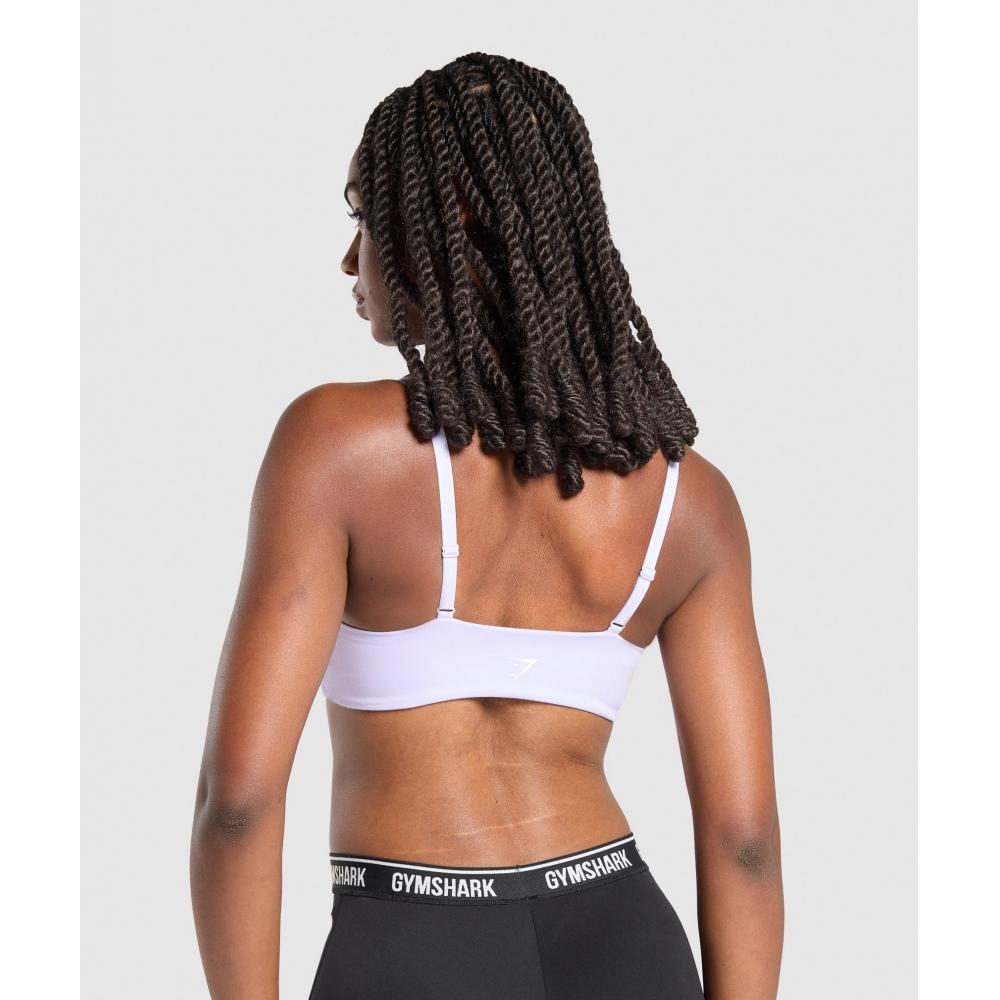 Gymshark Twist Front Bralette Fresh Lilac B2b5w Pb7g