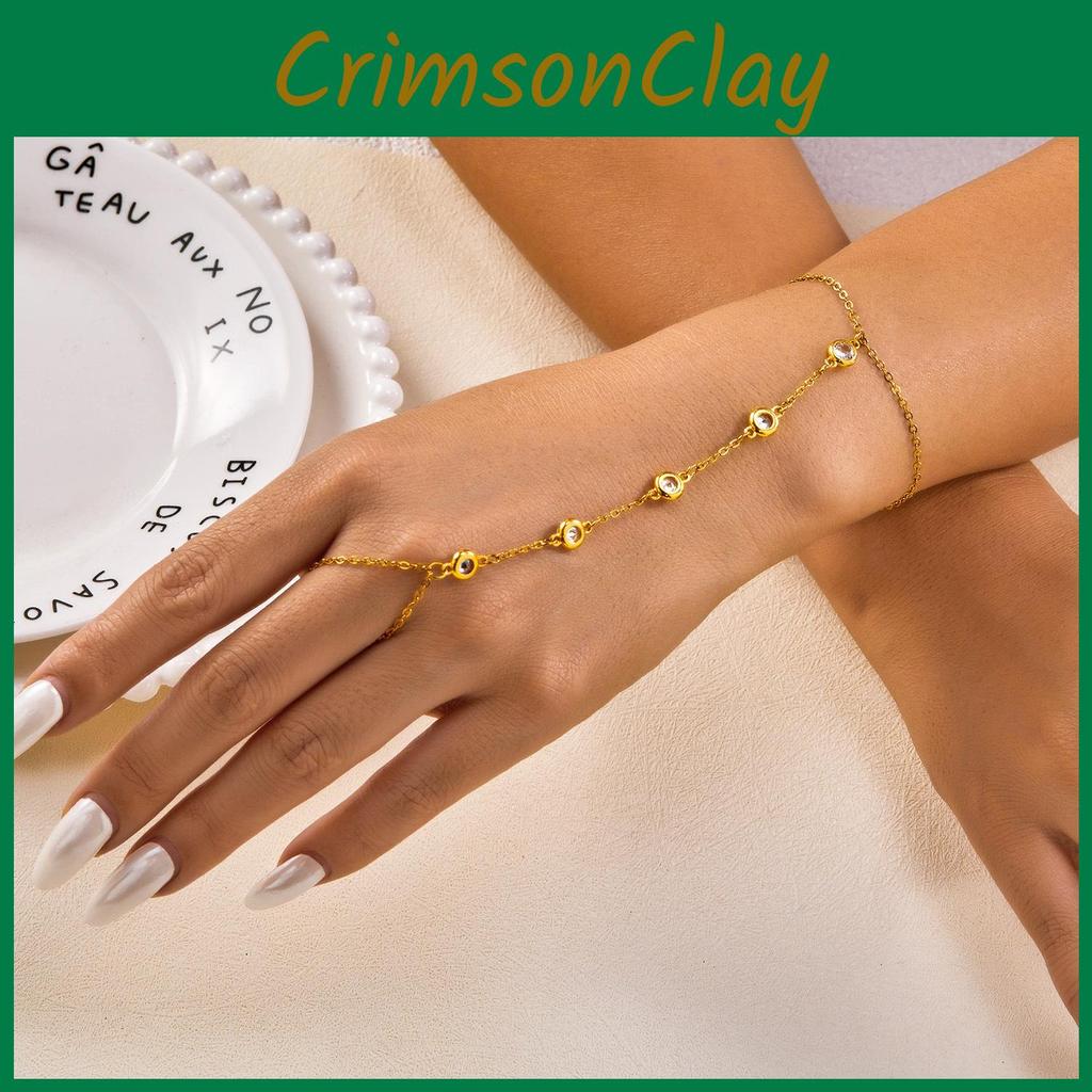 Fashionable Adjustable Bracelet With Zircon Decoration For Travel Gift
