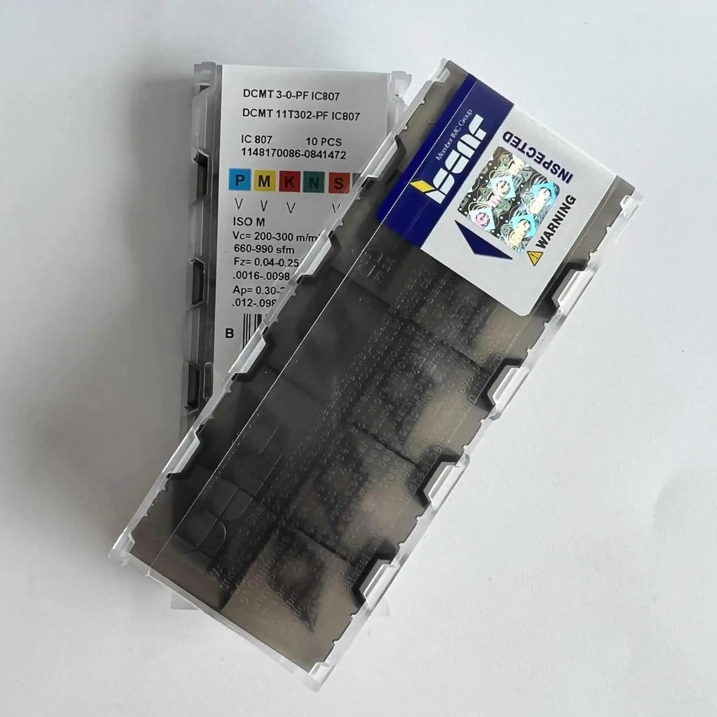 DCMT11T302-PF IC807 / Industrielle wendeschneidplatten aus Hartmetall 10 STK