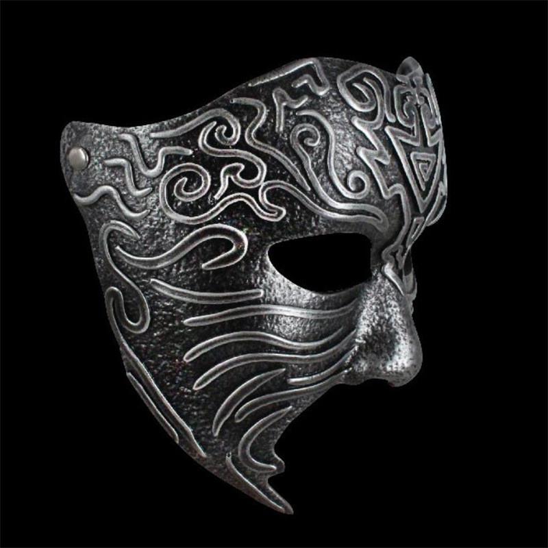 Pattern Ancient Geometric Resin Mask Role Playing For Christmas Halloween And