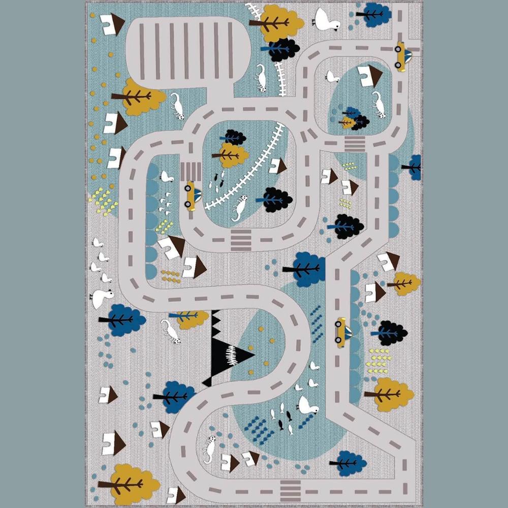 Miru Home Digital Print Washable Non-Slip Dot Base Living Room,Children and Baby Carpet Mcb-31