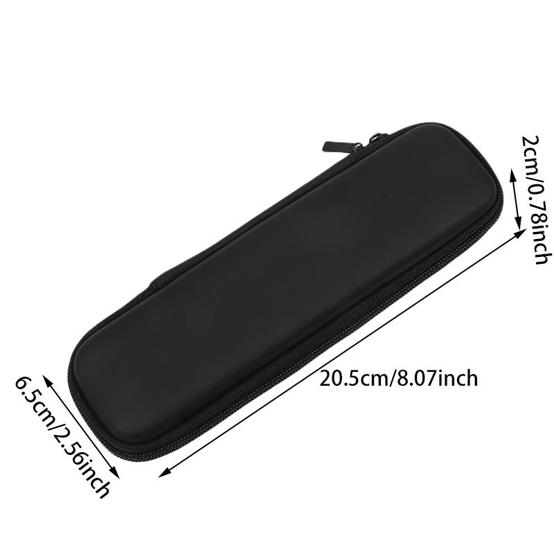 1pc Black Cosmetic Double Zipper Makeup Bag Waterproof Brushes Case Women Storage Bags Portable Travel Brush Holder
