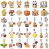 Charms Copper Squirrel Maple Leaf Honey Autumn Charms Beads Fit Original Bracelets Bangle Necklace Fine Diy Jewelry
