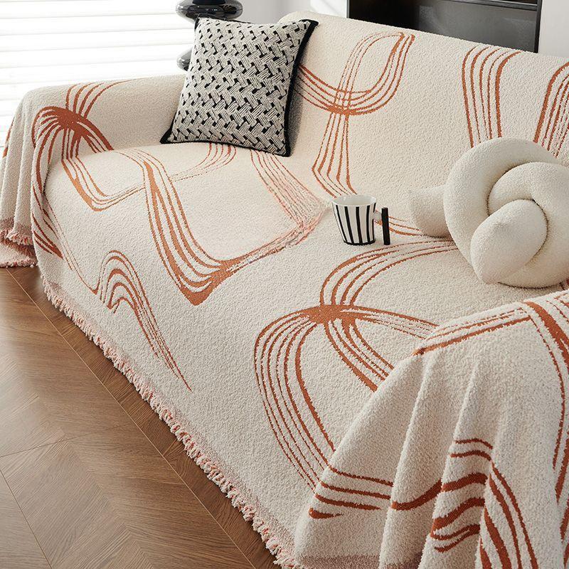 

Four Seasons Universal Non-Stick Wool Sofa Cover High-Grade Soft Fabric Protector for All Sofas 180*130