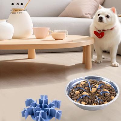 Tovagliette in silicone per animali domestici, ventose per cani e gatti, ciotole antiscivolo per slow food per animali domestici, piatti in silicone per slow food per animali domestici