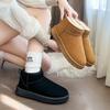 Winter Snow Boots Women's New Thick-soled Non-slip Short Boots Piled and Thickened Warm and Cold-resistant Large Cotton Shoes