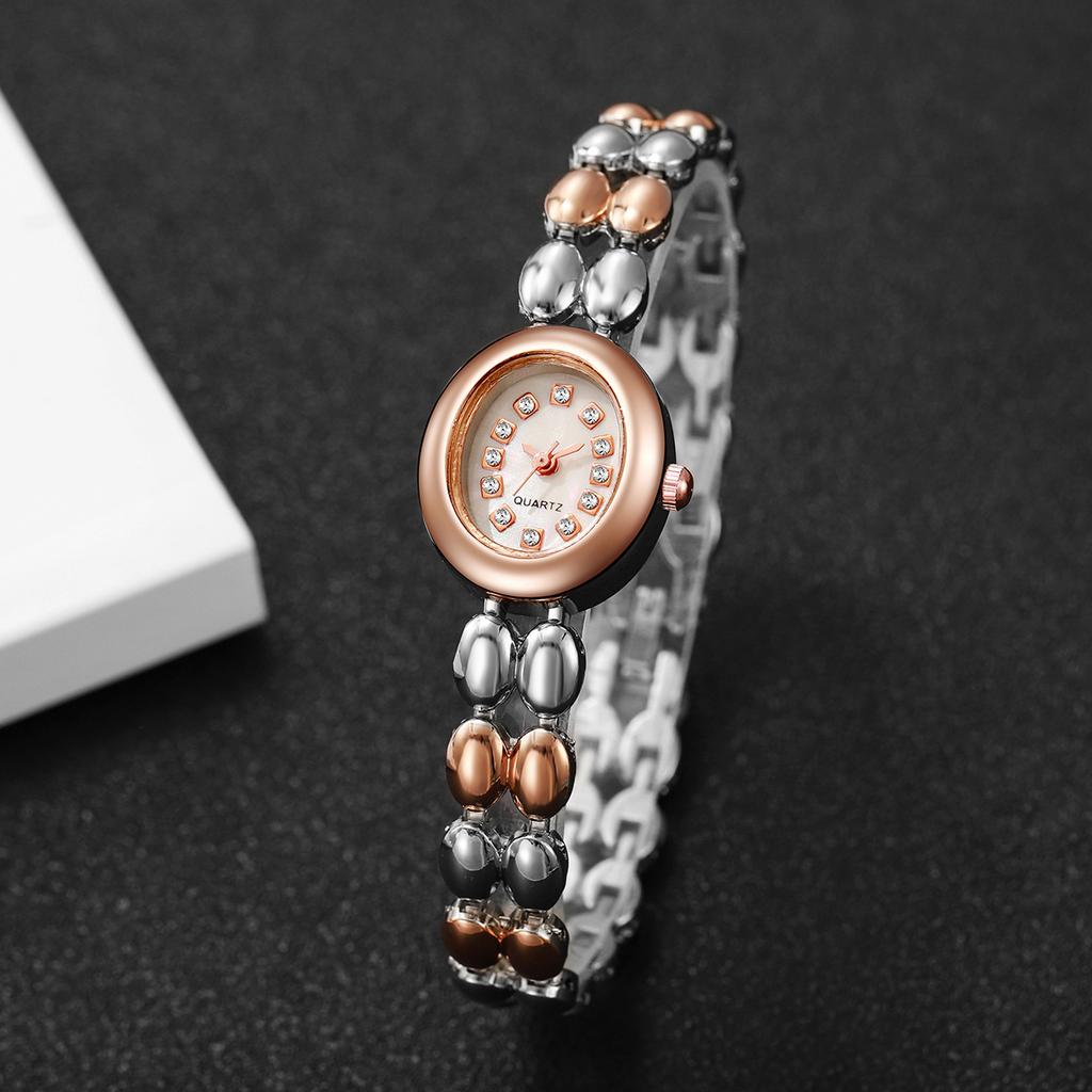 3Pcs Women's Watch Simple Fashion Small Dial Elegant Light Luxury Small Quartz Bracelet Watch ( Box Not Included )