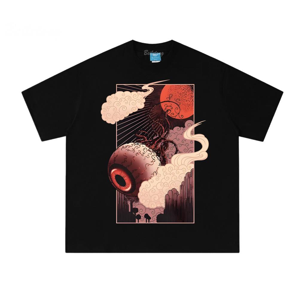 Terraria Eye of Cthulhu T Shirts Pixel Style Game Graphic Printing Tops Summer Cotton Casual Crew Neck Tops