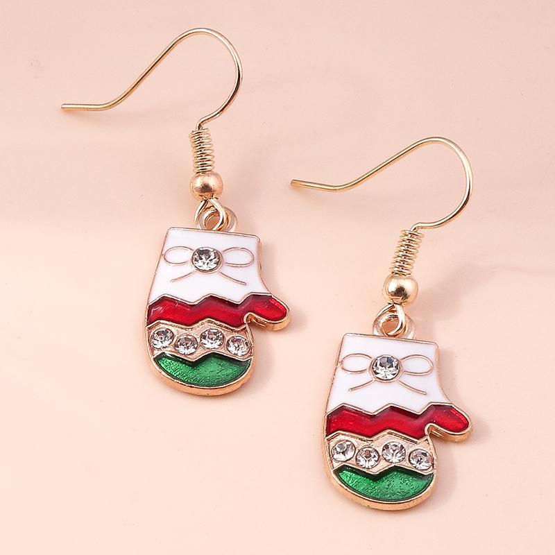 New Fashion Mix Styles Merry Christmas Drop Earrings for Women Christmas Tree Deer Santa Dangle Earrings New  Jewelry Gifts