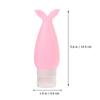 3Pcs Silicone Travel Bottles Set Cartoon Refillable Leak-Proof Containers Portable Sub Packing Empty Lotion Shampoo Dispenser