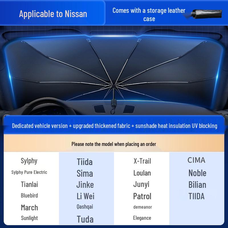 Car Sunshade for Window, Interior Protection, Heat Insulation, Sun Blocker, and Windshield Shield Cover