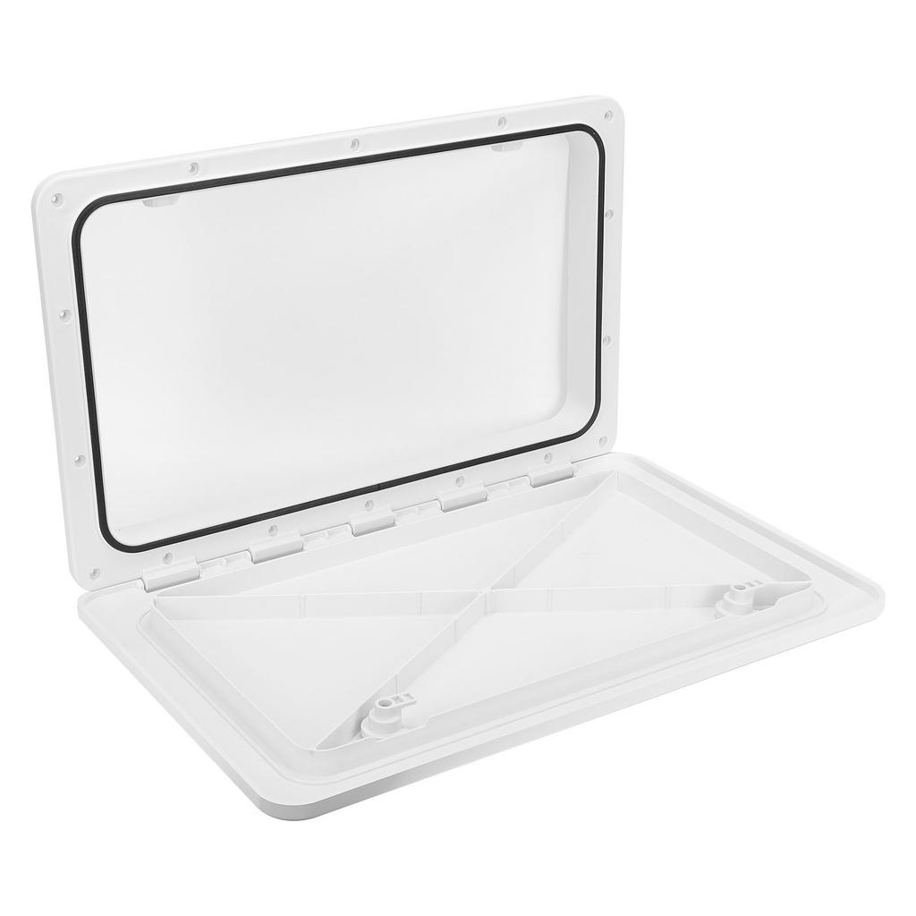 Camper Hatch 574x360mm 180° Open with Lock/2‑Key Waterproof External Electric Supply for Ship Wareho