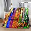 Fashion Art Print Comics D-Dragons B-Balls Blanket Bedroom Sofa Bed Sheet Outdoor Car Travel Hotel Portable Plush Cover Blanket