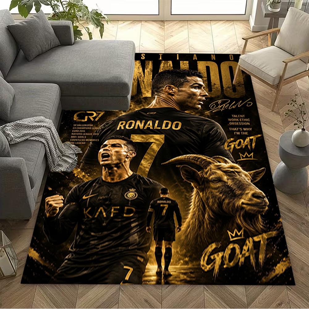 Cristiano Ronaldo's Legacy Area Rug Suitable for Outdoor Decorate Room Hallway Game Room Anti-slip Rug Decorate Offices Gift for Festivals