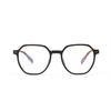 Glasses 75232 Square Rivet Thin Frame Retro Gradual Change Frame Flat Mirror
