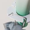 Toothbrush Holder Wall Mounted Self Adhesive Toothbrush Organizer with Toothpaste Slot Quick Drain Design