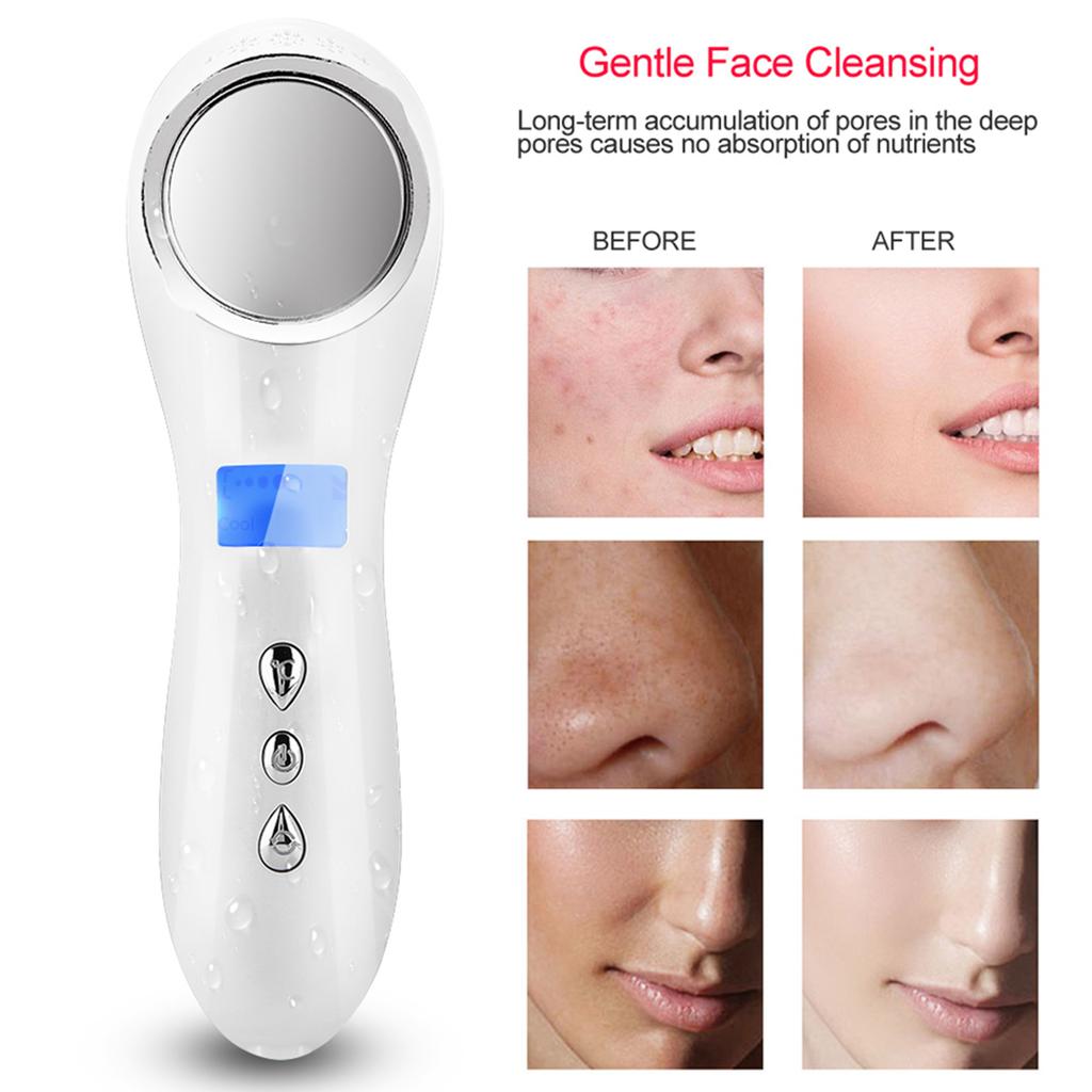 Protable USB Hot&Cold Rejuvenation Instrument Face Beauty Machine Beauty Massager 01#