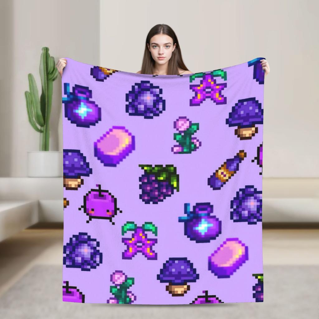 Stardew Valley Animals Chicken Blanket Quality Super Soft  Throw Blanket Winter Travel Office Living Room Comfortable Bedspread