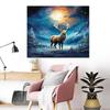 RUOPOTY Frame 40x50cm Paint By Numbers For Adults Deer Painting By Numbers Animals Canvas Painting Wall Decor For DIY Gift Art