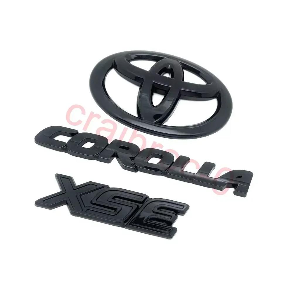 Hatchback Only Gloss Black Out OVERLAY EMBLEM Fit 2019-2024 Suitable for TOYOTA COROLLA XSE