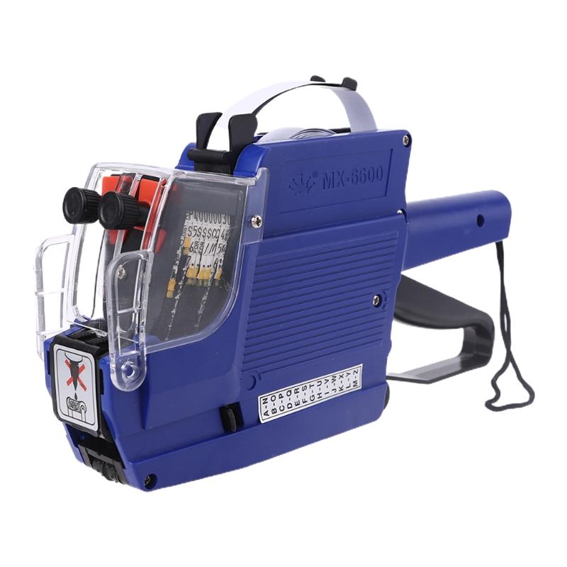 Price Gun Price Numerical Tag Gun Handheld Pricing Labeller MX-6600 Plastic Label Maker for Retail Shop Grocery Store