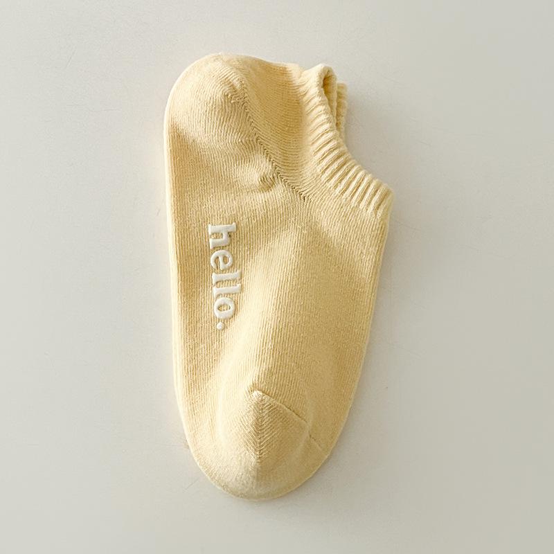 Colorful Women's Non-Slip Low-Cut No-Show Socks for Spring/Summer