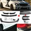 Hochwertige Autoteile Universeller Frontstoßstangen Splitter Lippe Spoiler Diffusor Body Kit Schwarze Winglets Seitenschweller Verlängerung Schutz