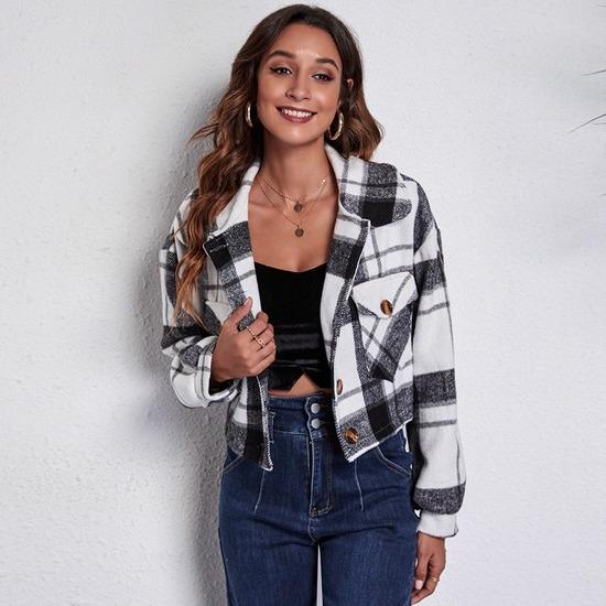 Cropped Coat Jacket Fall Clothes 