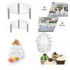 Acrylic Cupcake Stand Tiered Display Tower for Dessert Candy Pastry Macaron Wedding Party Cake Stand Holder Display Rack