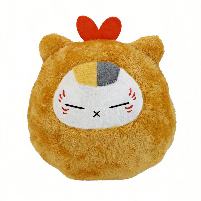 Anime Nyanko Sensei Garnelen-Serie Plüschtier, Flauschige Kurzfell Runde Katzenpuppe Für Geschenke. 25cm