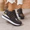Plus Size Shoes for Women Autumn Fashion Women Lace Up Platform Wedges 36-43 Zapatos De Mujer Sneakers Women Flats