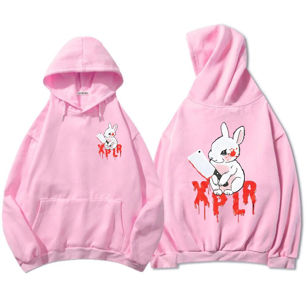 

Xplr-r Sam And Colby Rabbit Hoodies Streetwear Unisex Hip Hop Winter Oversized Y2k Sweatshirts Long Sleeve Hooded Graphic Hoodie XXXL чорний