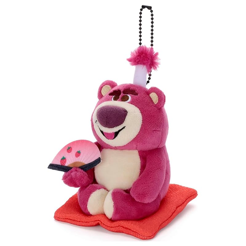 Takara Tomy Arts Pixar Character Toy Story 30th Anniversary Ball Chain Mascot Lotso (Evil Magistrate) Plush Toy, approximately 14cm tall
