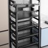 Bieying Multi-functional Carbon Steel Kitchen Storage Rack