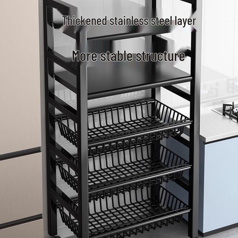 Bieying Multi-functional Carbon Steel Kitchen Storage Rack