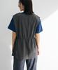 Sweater Pigment Drawstring Charcoal Gray [Green Parks] Vest, Vest, Women's,